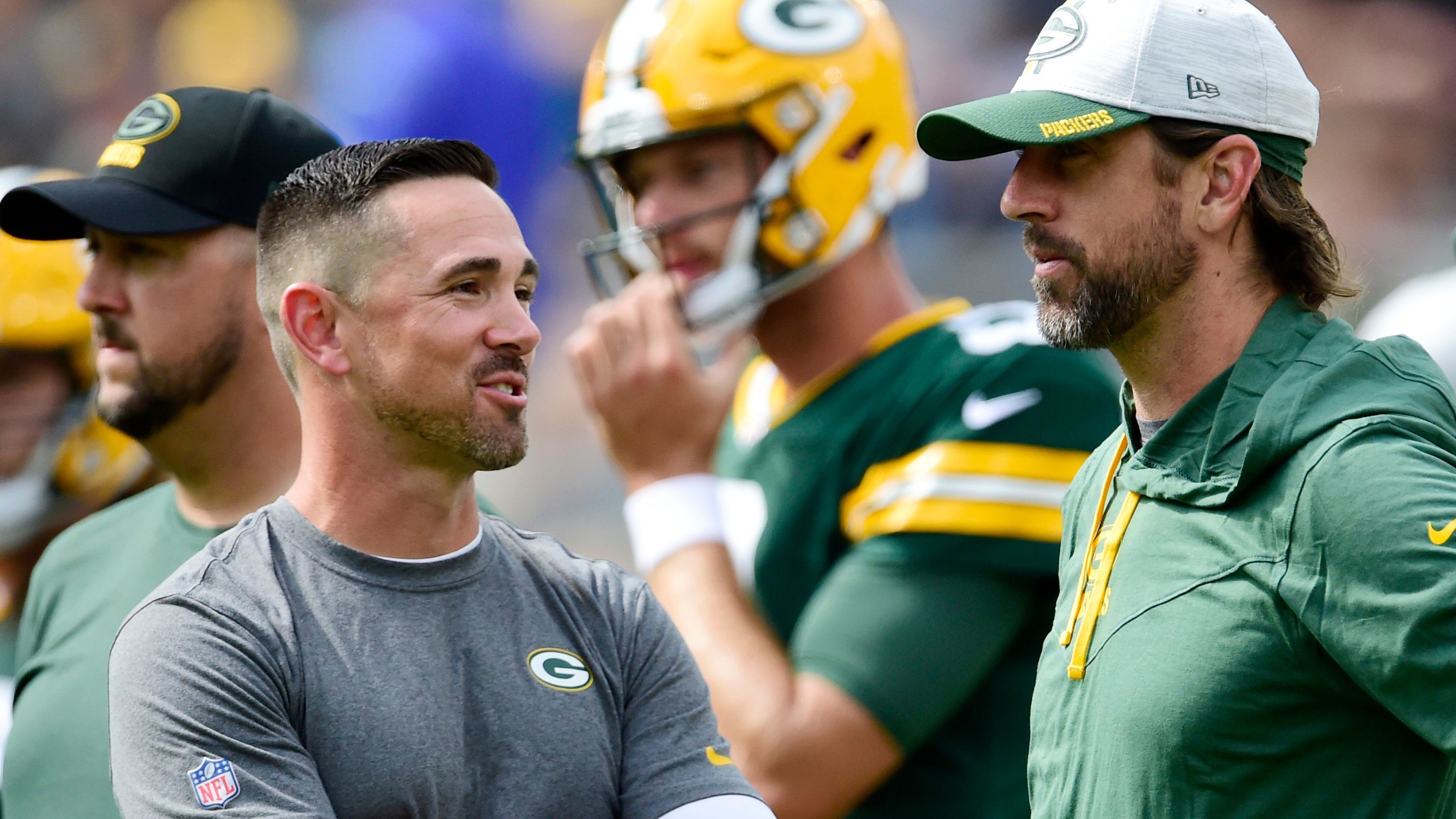 
                <strong>Green Bay Packers</strong><br>
                Captains: Quarterback Aaron Rodgers, Wide Receiver Davante Adams, Tight End Marcedes Lewis, Defensive Lineman Kenny Clark, Safety Adrian Amos, Cornerback Jaire Alexander, Kicker Mason Crosby 
              