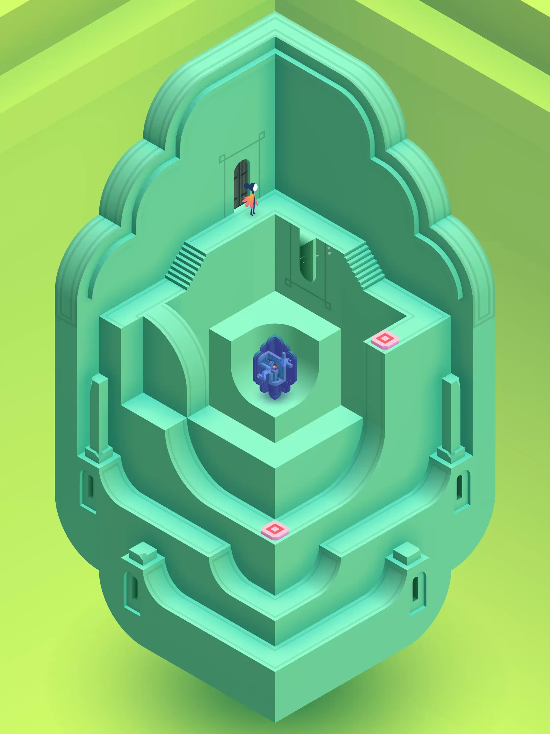 In "Monument Valley 2" steuerst du eine Mutter und ihr Kind durch eine märchenhafte, labyrinthartige Welt. 