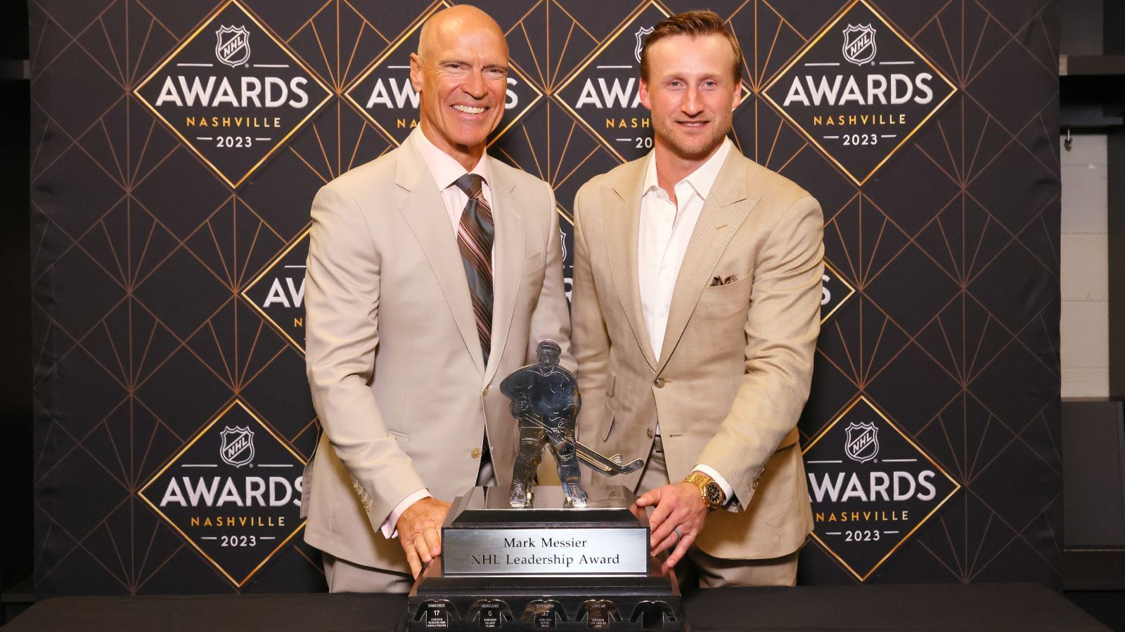
                <strong>Mark Messier Leadership Award (Bester Anführer)</strong><br>
                &#x2022; Steven Stamkos<br>&#x2022; Team: Tampa Bay Lightning<br>
              