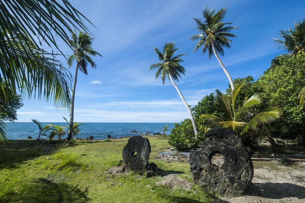 Das Steingeld der Yap-Inseln