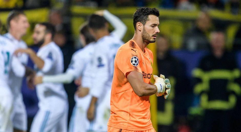 
                <strong>Roman Bürki</strong><br>
                Der BVB-Keeper gibt eine solide Vorstellung ab, agiert anfangs auch als Spieleröffner. Bei einem Torschuss durch Casemiro ins kurze Eck wehrt er stark ab, beim ersten Gegentor durch Gareth Bale ist der Schweizer machtlos, auch der zweite Treffer durch CR7 ist nicht sein Fehler. ran-Note: 3
              