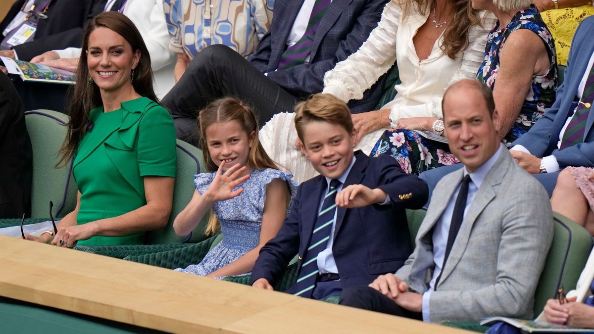 Prinzessin Kate, Prinzessin Charlotte, Prinz George und Prinz William 