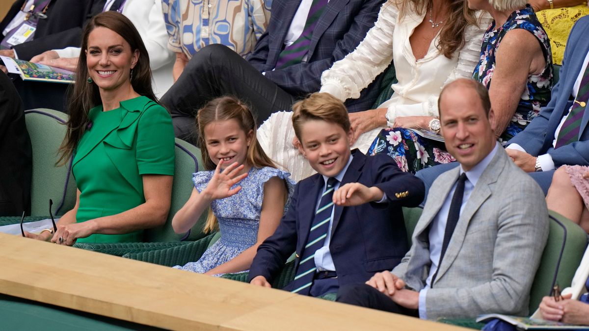 Prinzessin Kate, Prinzessin Charlotte, Prinz George und Prinz William 