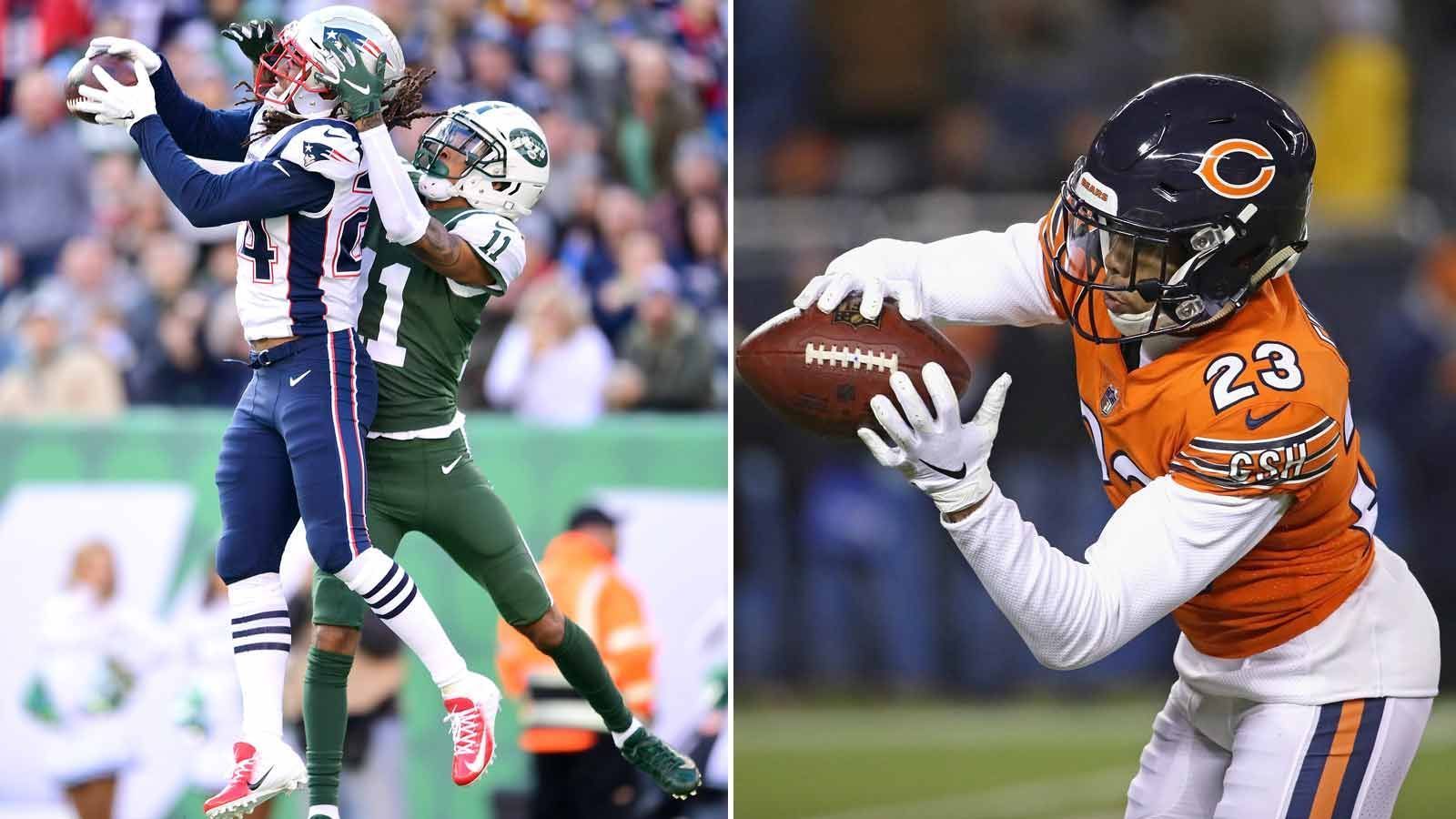 
                <strong>Cornerbacks</strong><br>
                First Team: Stephon Gilmore (New England Patriots), Kyle Fuller (Chicago Bears)Second Team: Byron Jones (Dallas Cowboys), Xavien Howard (Miami Dolphins)
              