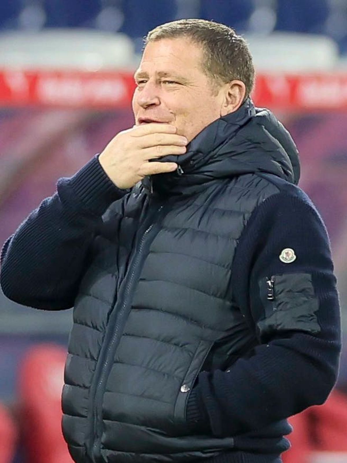 Sportvorstand Max Eberl (FC Bayern Muenchen) lacht, Friendly, RB Salzburg v FC Bayern München, Red Bull Arena am 06. January 2025 in Salzburg, Österreich. (Foto von Marco Steinbrenner DeFodi Images...