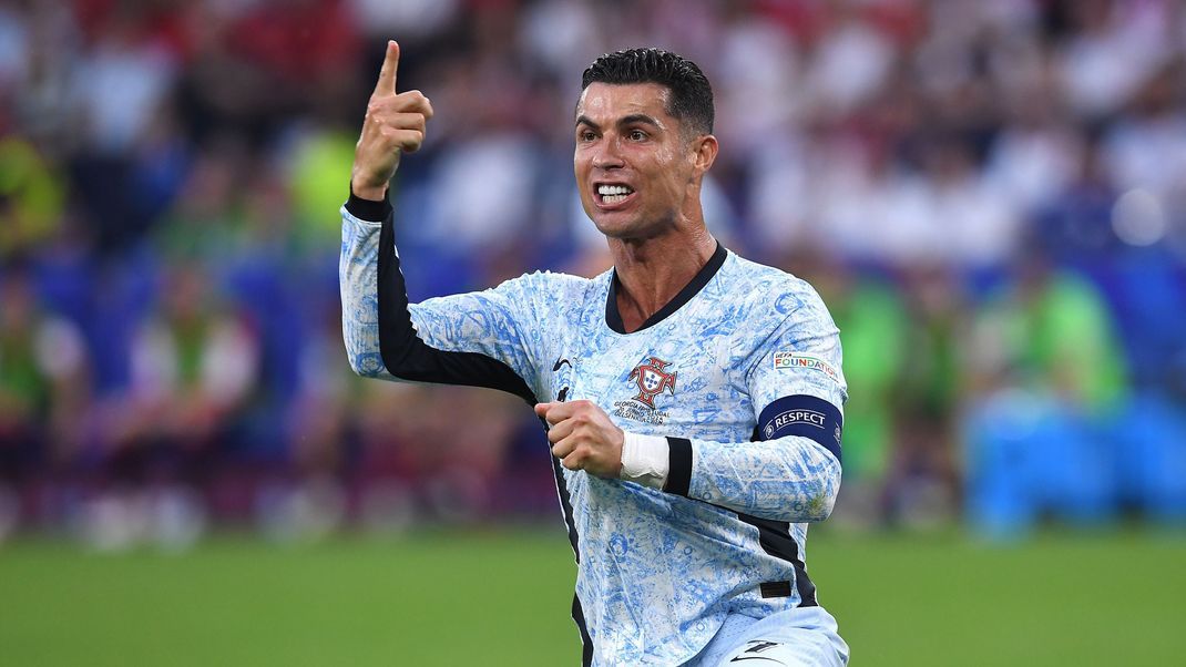 Cristiano Ronaldo ( Portugal) regt sich auf. Ein Bild, das wir im EM-Achtelfinale gegen Belgien sicher erneut zu sehen bekommen.
