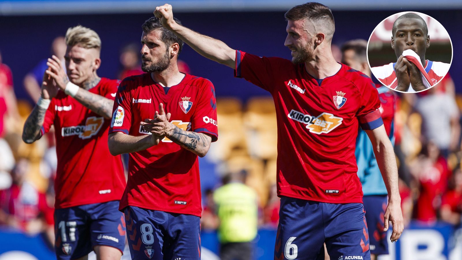 
                <strong>Spanien: CA Osasuna</strong><br>
                Auch der CA Osasuna kehrt nach zwei Jahren in die oberste spanische Liga zurück. Dabei leistete mit Adrian Ramos (kleines Bild) ein früherer Bundesliga-Star von Dortmund und Hertha BSC ganz entscheidende Schützenhilfe. Der Kolumbianer schoss den Tabellenzweiten FC Granada im Verfolgerduell beim Dritten Albacete Balompie zum 1:0-Sieg. Dadurch ist Spitzenreiter Osasuna quasi auf der Couch zum Aufsteiger geworden. Drei Spieltage vor Schluss lag der Klub aus Pamplona uneinholbar auf einem direkten Aufstiegsplatz - Ramos sei Dank!
              