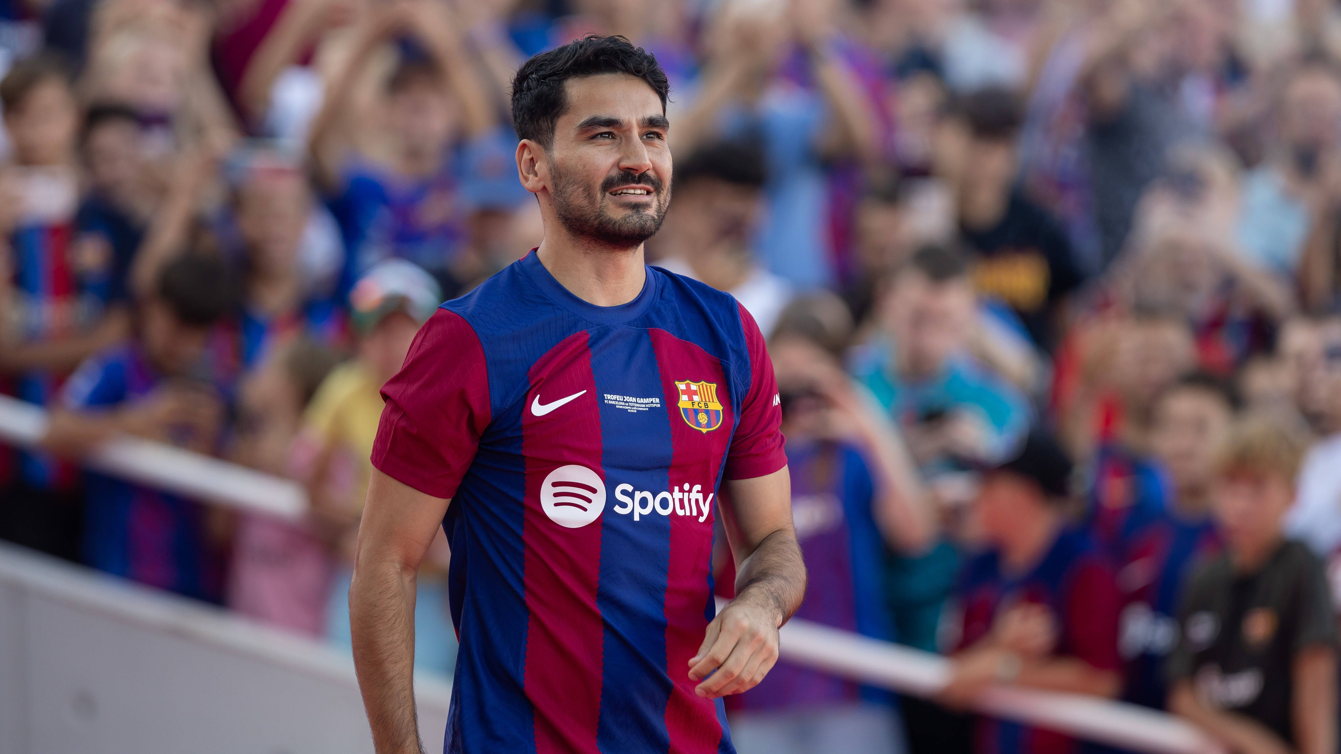 <strong>Ilkay Gündogan</strong> <br>Position: Mittelfeldspieler<br>Klub: Manchester City (2022/23), jetzt FC Barcelona