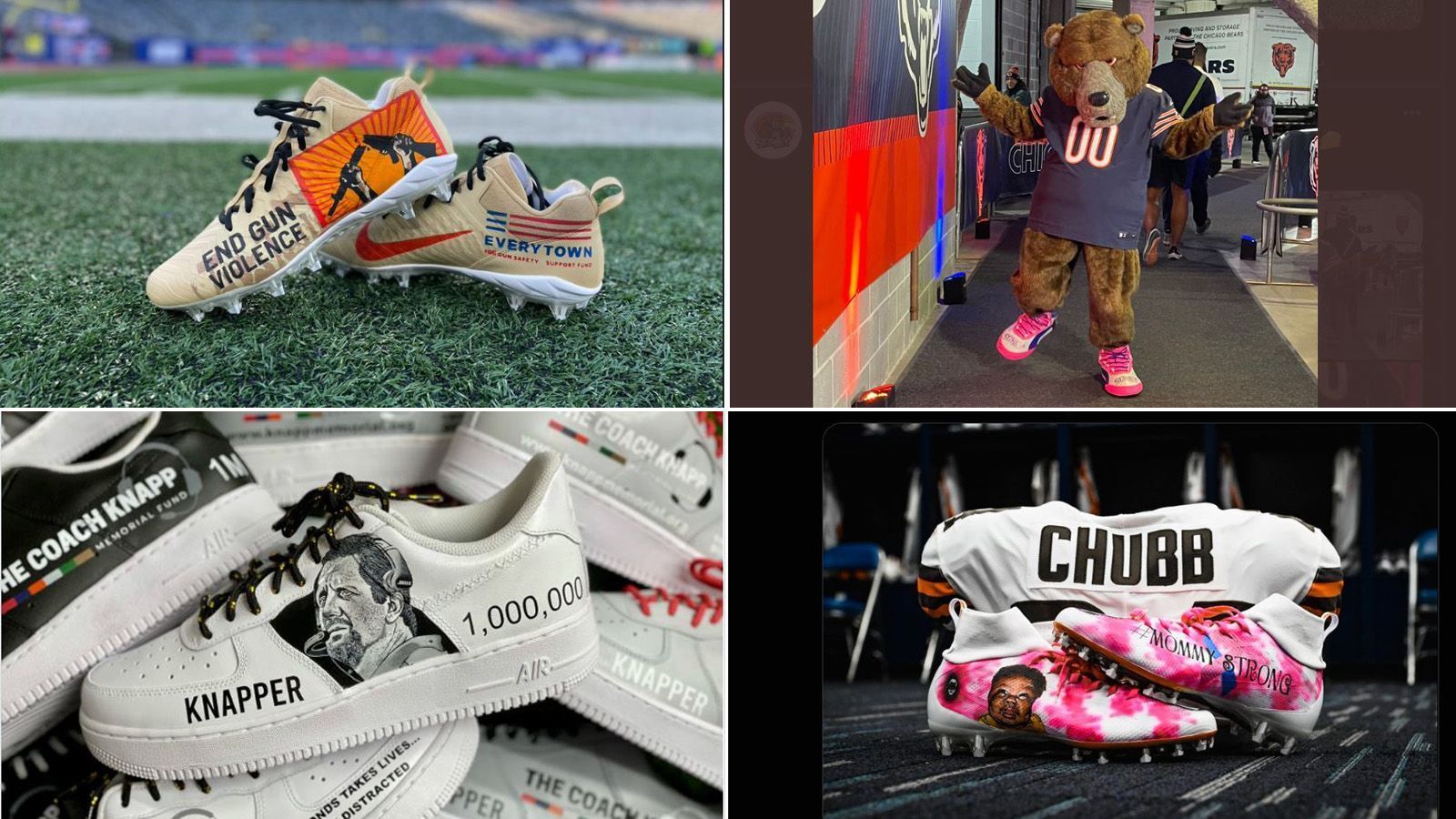 
                <strong>"My Cause, my cleats"</strong><br>
                Woche 13 ist in der NFL eine ganz besondere. Unzählige Spieler, Trainer und andere NFL-Akteure tragen genau an diesem Spieltag eigens designte Schuhe. Grund ist die Aktion "My Cause, My Cleats". ran zeigt einige der speziellen Schuhwerke.
              