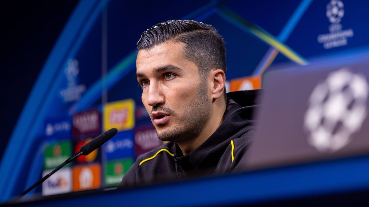 30.09.2024, Fussball, Saison 2024 2025, UEFA Champions League, UCL, Pressekonferenz, Borussia Dortmund - Celtic Glasgow, Pressekonferenz mit Trainer Nuri Sahin (Borussia Dortmund), Dortmund Signal ...