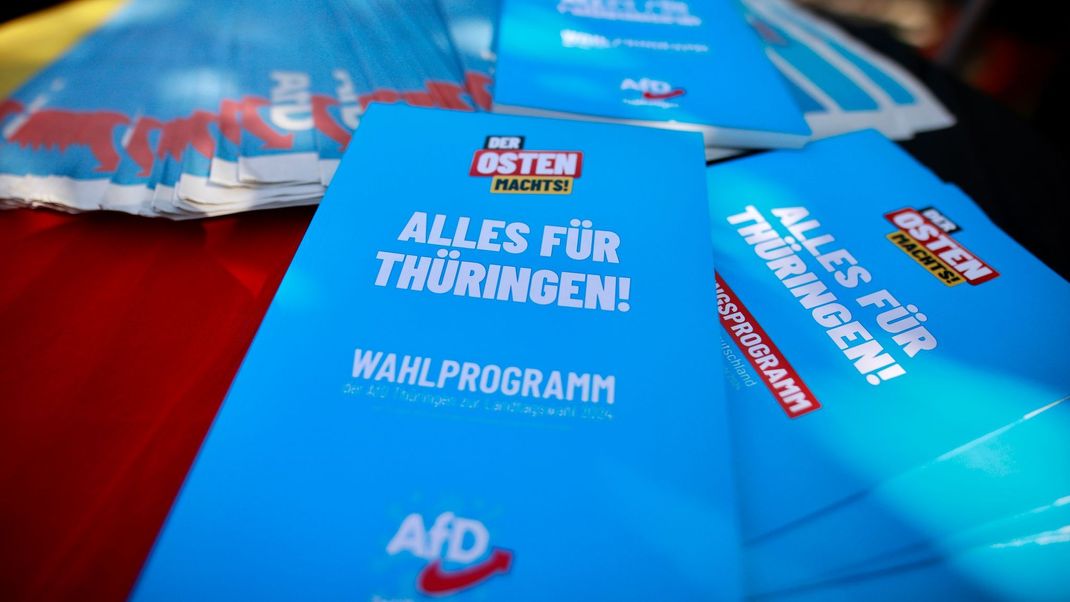 Kurz vor den Landtagswahlen ist die AfD laut Umfragen in Thüringen die stärkste Kraft.