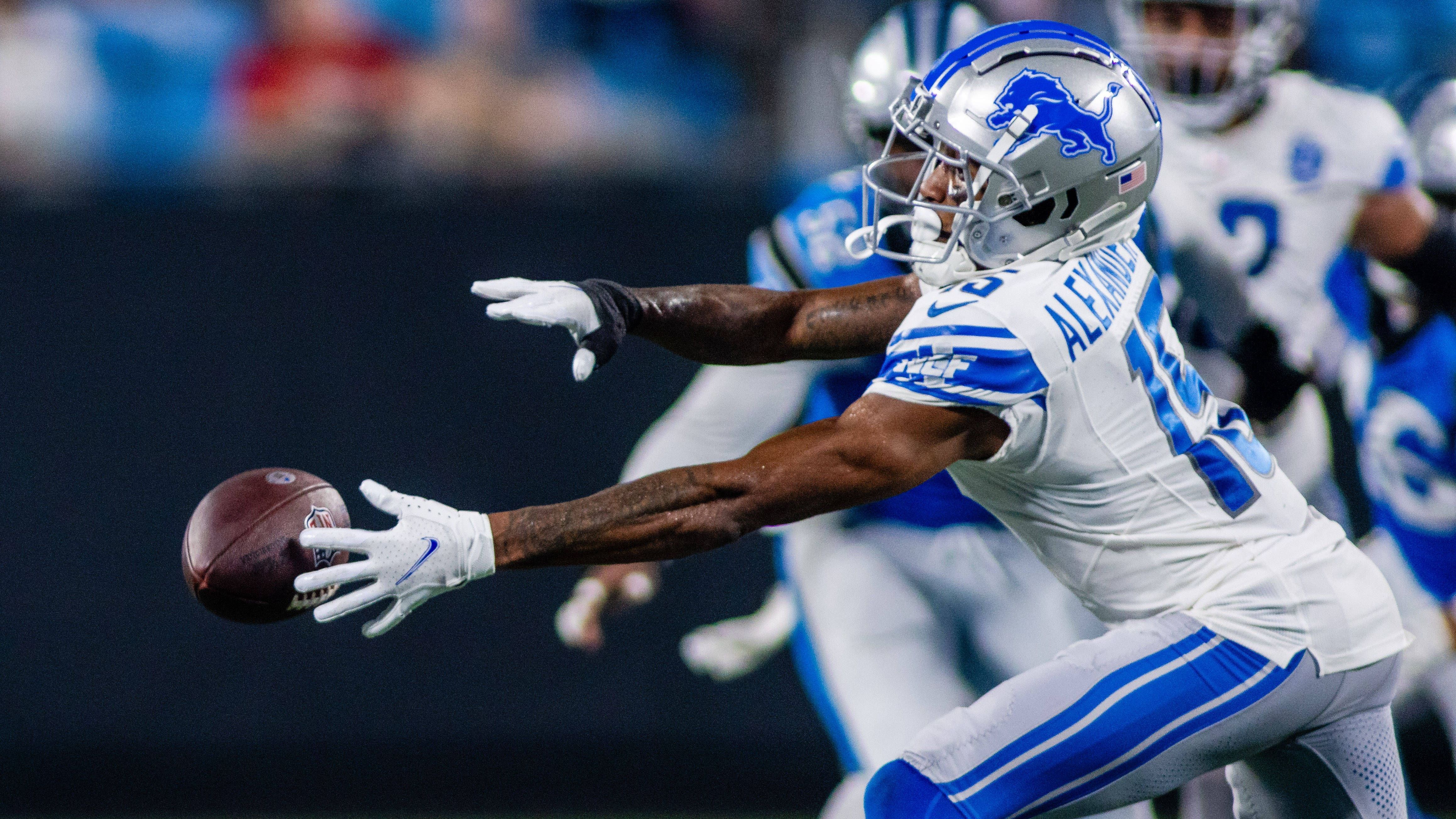 <strong>Detroit Lions</strong><br>Maurice Alexander (Wide Receiver/Bild) und Steven Gilmore (Defensive Back) - <strong>78,9 Kg / 174 lbs</strong>