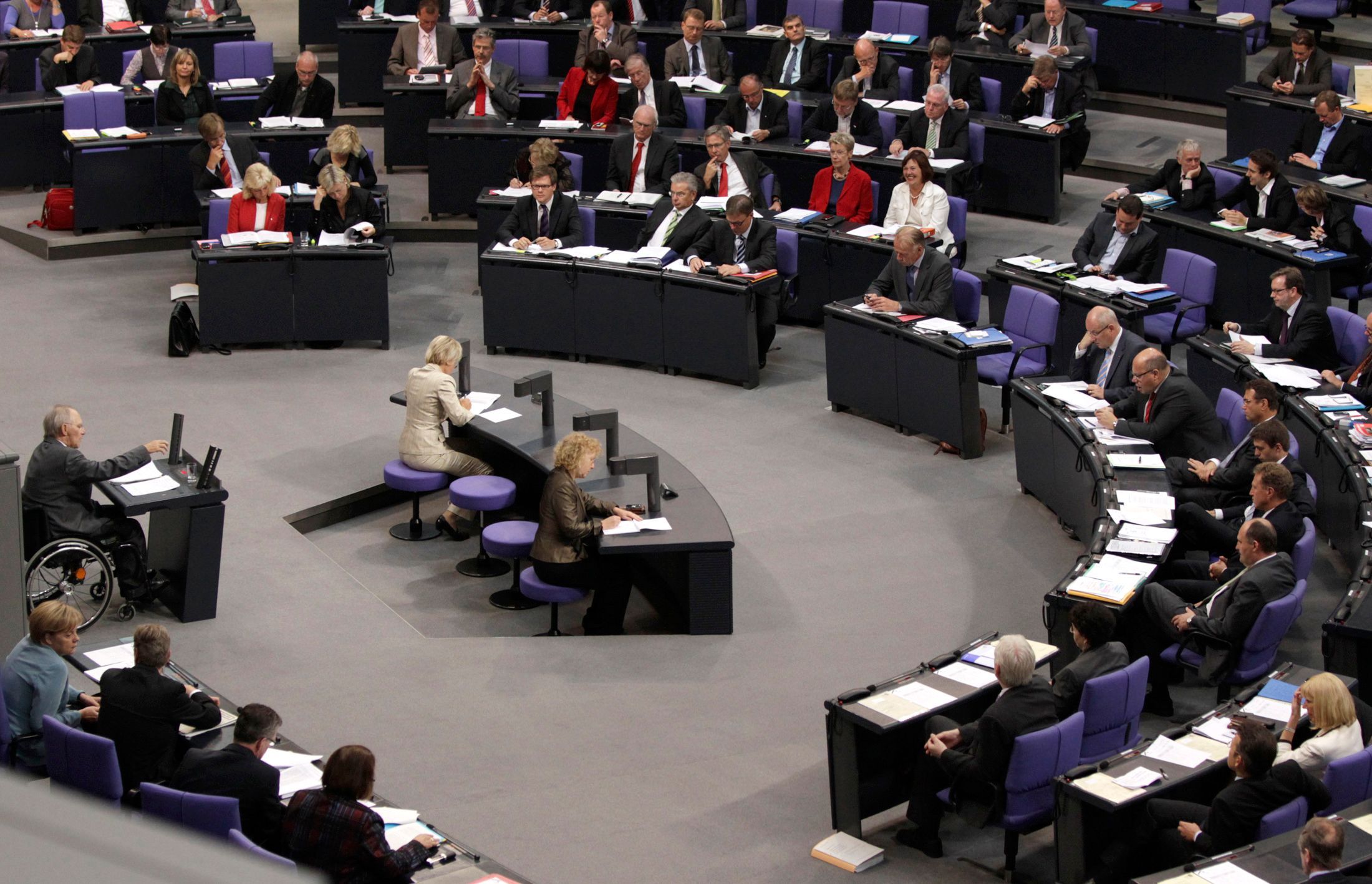 14. September 2010: Der damalige Bundesfinanzminister Wolfgang Schäuble spricht im Bundestag.