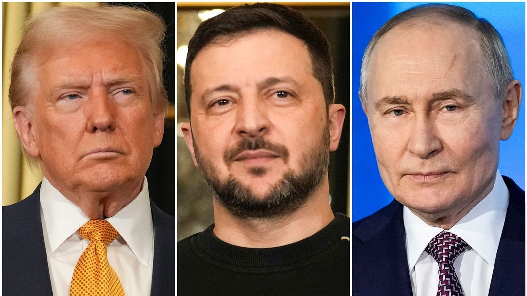 Wenn es nach dem Willen von US-Präsident Trump geht, sitzen er, Selenskyj und Putin bald gemeinsam zu Gesprächen an einem Tisch.