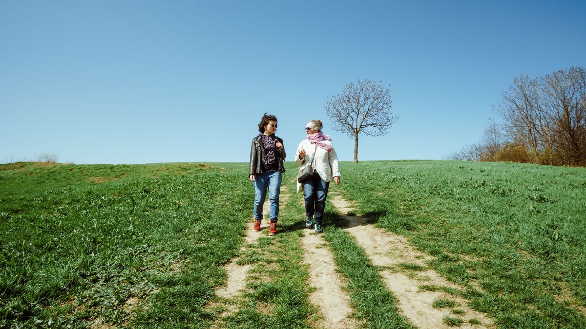 Flacher Bauch dank spazieren gehen