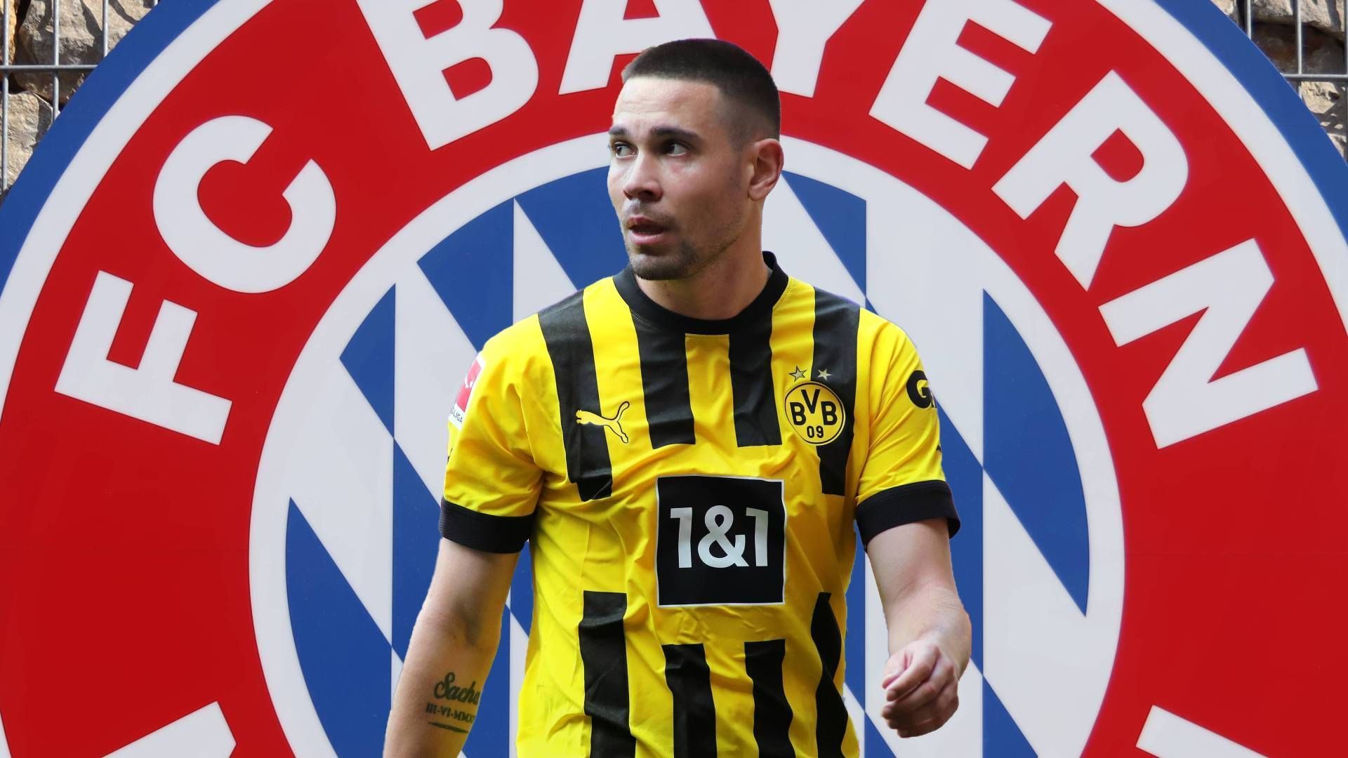 <strong>Raphael Guerreiro</strong><br>
                Der Wechsel von Allrounder Raphael Guerreiro zum FC Bayern München ist fix. Wie der Rekordmeister am Freitag bekannt gab, unterschrieb der 29 Jahre alte Portugiese einen Vertrag bis 2026. Guerreiro kommt ablösefrei von Borussia Dortmund, beim BVB war sein Vertrag am Saisonende ausgelaufen.