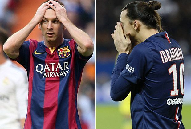 
                <strong>Niederlagen-Quote</strong><br>
                Barca hat letzte Saison in der Liga 16 % seiner Spiele ohne Messi verloren, bei PSG waren es gar 20 % aller Partien ohne den Schweden. In der Champions League ist es noch deutlicher: Beide Spiele ohne Ibrahimovic gingen verloren, Barca verlor nur in einer von drei Partien ohne Messi.
              