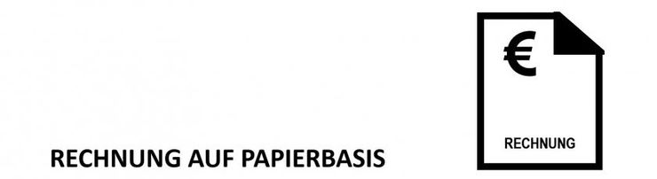 Rechnung auf Papierbasis - Bild im Header