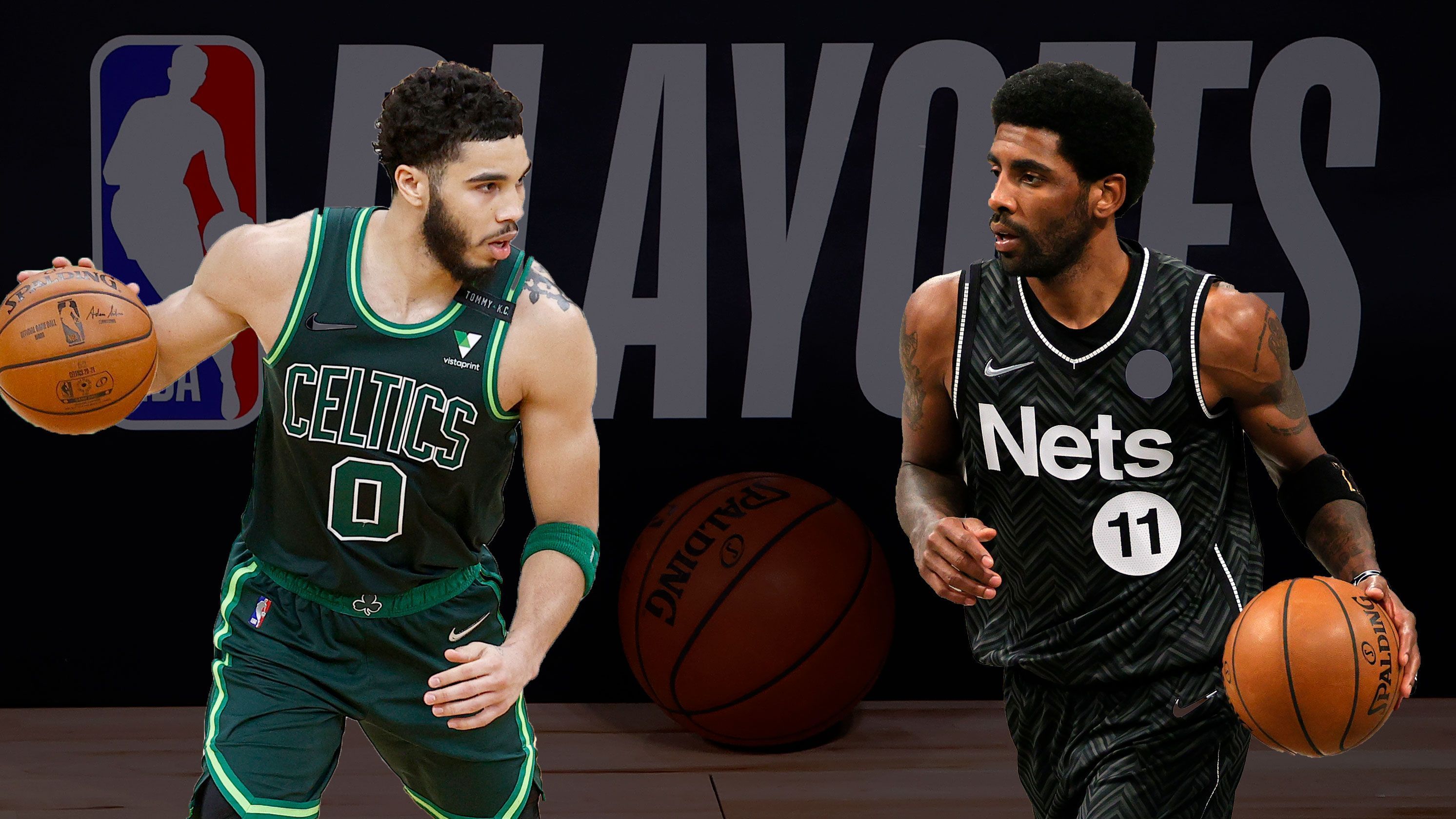 
                <strong>Boston Celtics (7)  vs. Brooklyn Nets (2)</strong><br>
                Die Celtics haben sich in dieser Saison äußerst schwer getan und mussten ebenfalls den Umwegs durch die Play-Ins nehmen. Dort konnten sich Jayson Tatum (links) und sein Team in einem engen Spiel gegen starke Wizards mit 103:100 durchsetzen. Jetzt wartet in der ersten Runde Brooklyns Super Team um Kyrie Irving (rechts), Kevin Durant und James Harden. Es gibt sicherlich dankbarere Aufgaben für Head Coach Brad Stevens, der nach dem Ausfall von Jaylen Brown (Handgelenk) auch noch gänzlich auf seinen zweiten All-Star verzichten muss. Die Nets starten dagegen mehr oder weniger mit voller Kapelle, einzig Guard Spencer Dinwiddie, der schon die ganze Saison aussitzt, fehlt im Roster von Steve Nash. Brooklyn geht damit als klarer Favorit in das Duell (Game 1, So.: 2 Uhr). Aber wer weiß, wenn Tatum seine Form aus dem 50-Punkte-Play-In-Spiel konservieren kann, erleben wir vielleicht eine Überraschung in der Best-of-Seven Serie.  
              