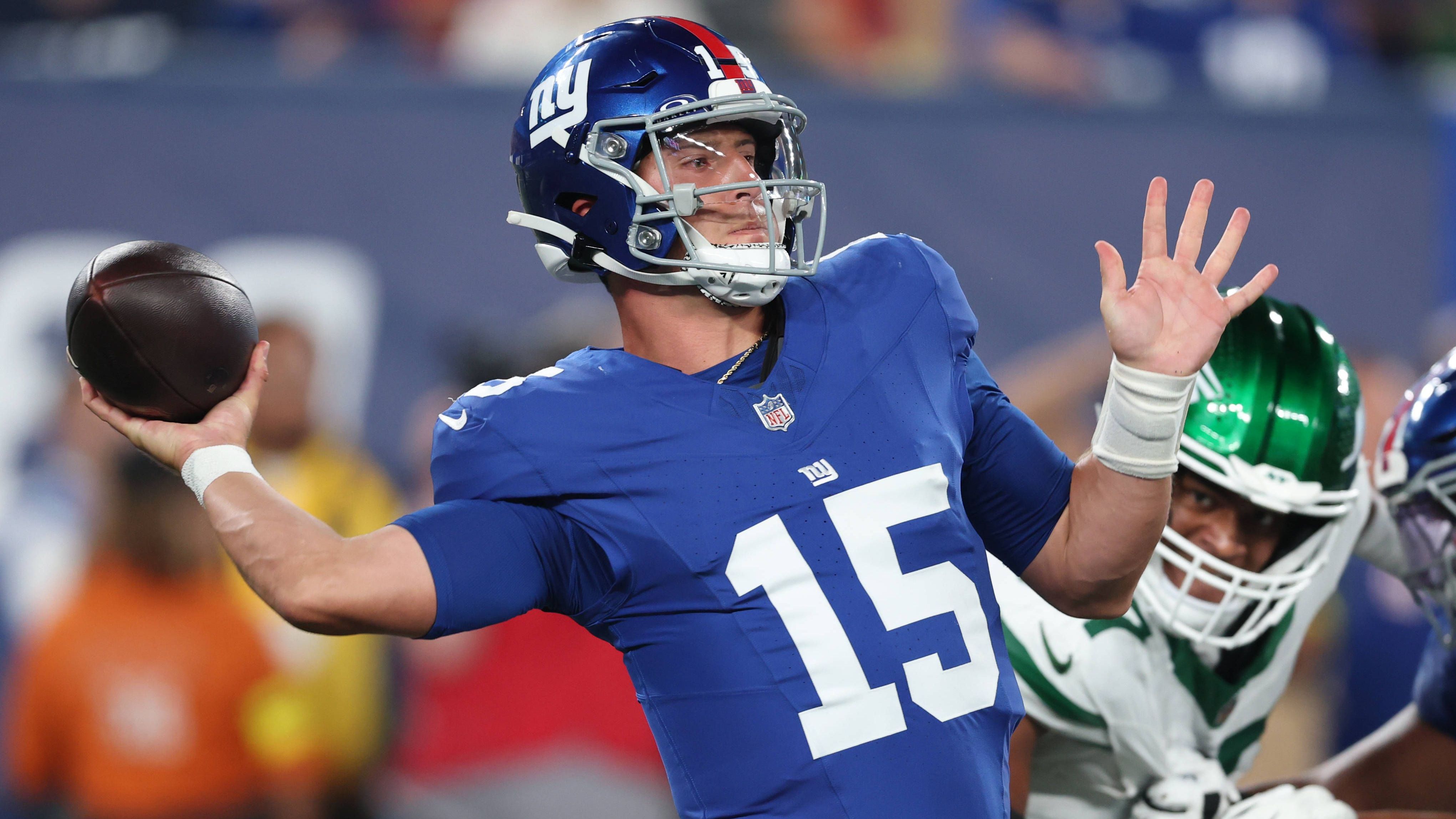 <strong>New York Giants</strong><br>QB Tommy DeVito <br>WR Jordan Bly <br>WR Zach Pascal <br>WR Montrell Washington <br>TE Greg Dulcich <br>C Jimmy Morrissey <br>OL Jaison Williams <br>LB K.J. Cloyd <br>LB Dyontae Johnson <br>CB O'Donnell Fortune <br>S K'Von Wallace