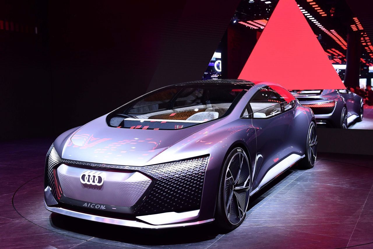 Audi zeigte bei der Internationalen Automobil-Ausstellung (IAA) 2019 in Frankfurt am Main ein Konzeptauto mit dem Namen "Aicon".