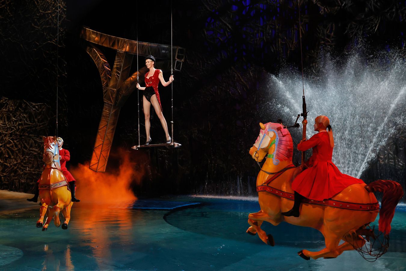Nicole auf der Schaukel beim "Cirque du Soleil"-Shooting: Meistert sie in Woche 17 die Herausforderung?