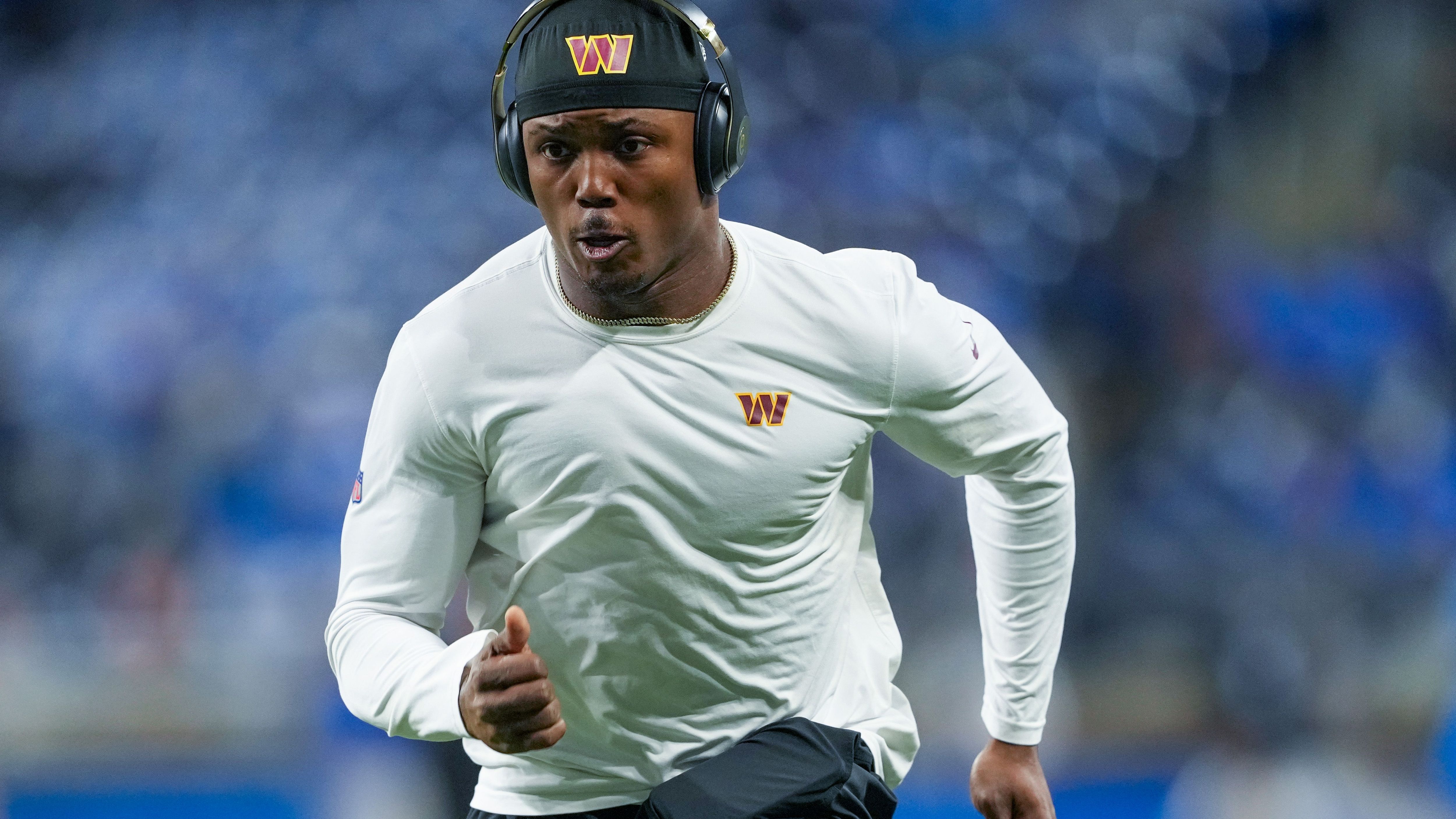 <strong>Terry McLaurin (Washington Commanders)</strong><br>Laut dem Bericht wäre es ein geeigneter Moment für die Titans, eine echte Nummer eins auf der Receiver-Position neben Calvin Ridley und Tyler Lockett zu verpflichten, um Nummer-1-Pick Cam Ward eine starke Waffe an die Hand zu geben. Neben den Commanders und den Titans werden auch die Chargers, Jets, Browns, Steelers, Patriots und Raiders als Optionen genannt.