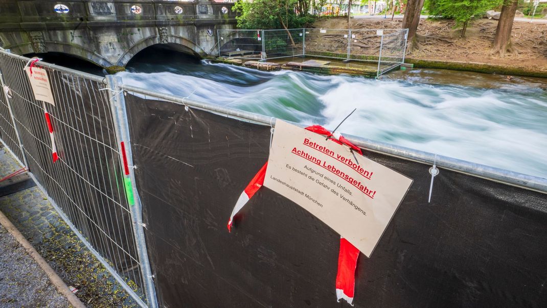 Eisbachwelle weiterhin gesperrt