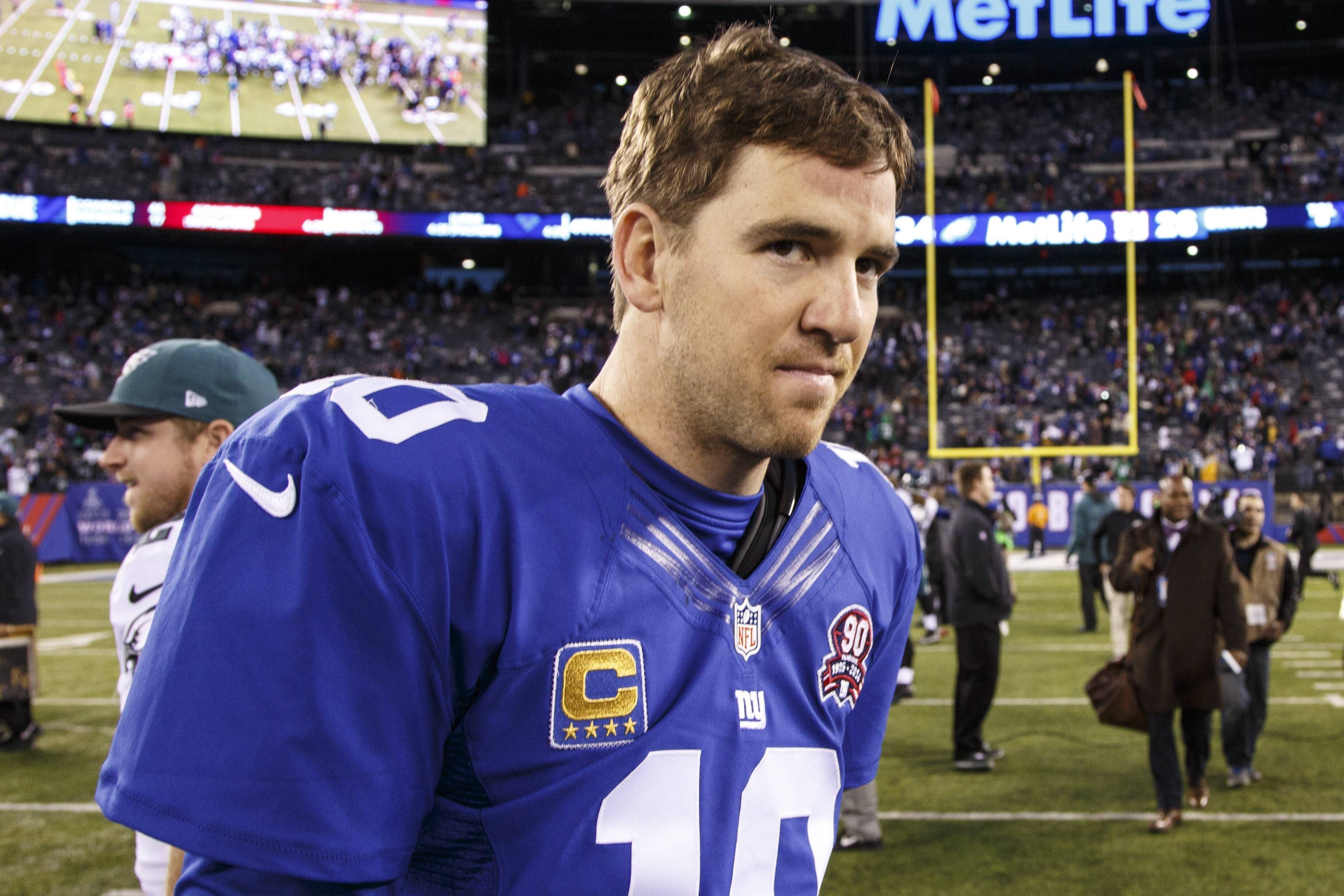 
                <strong>2013: Eli Manning (New York Giants)</strong><br>
                Cap Hit 2013: 18,0 Millionen DollarSaisonverlauf mit den Giants: Playoffs verpasst
              