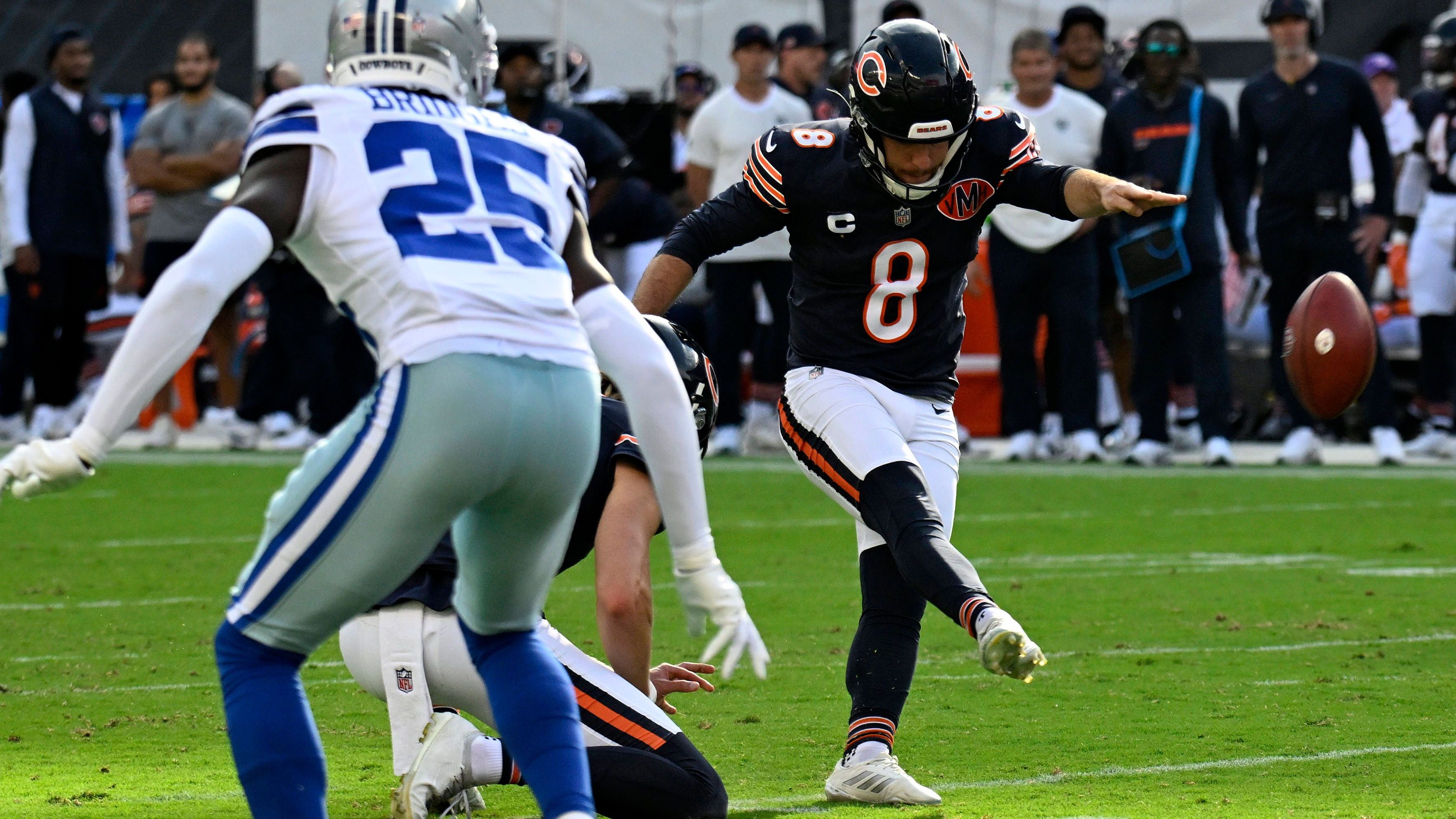 <strong>Cairo Santos (Chicago  Bears)</strong><br>Wegen einer Oberschenkelverletzung verpasst der Bears-Kicker das zweite Spiel in Folge. Ersatzmann Jake Moody kommt damit wieder zum Einsatz. Der ehemalige Drittrunden-Pick der San Francisco 49ers hatte die Bears gegen Washington mit Ablauf der Uhr zum Sieg gekickt.