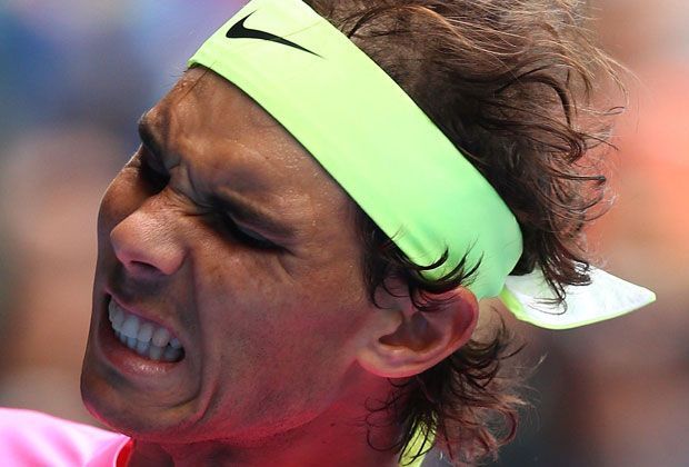 
                <strong>Thomas Berdych gegen Rafael Nadal</strong><br>
                Das war eine bittere Niederlage: Gegen Thomas Berdych verliert Rafael Nadal klar in drei Sätzen (6:2, 6:0, 7:6). Sein Gesicht spiegelt klar den Spielverlauf wieder.
              