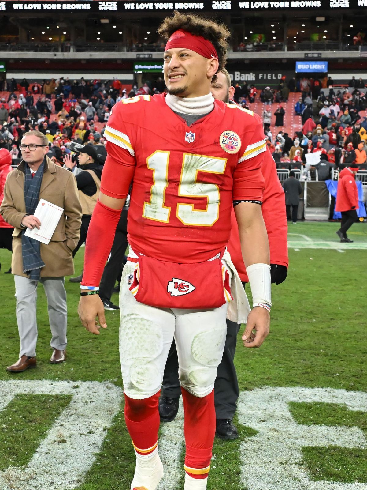 Patrick Mahomes nach dem Spiel gegen die Kansas City Chiefs.