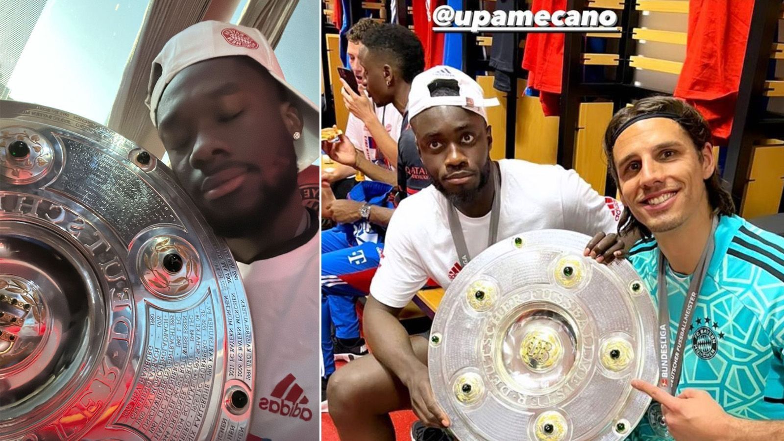 
                <strong>Davies, Upa und Sommer</strong><br>
                Alphonso Davies wollte die Schale gar nicht mehr hergeben...
              