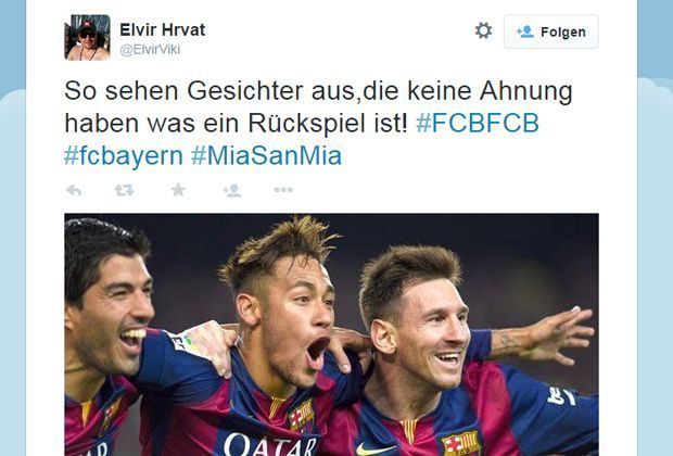 
                <strong>Barca vs. Bayern: So reagiert das Netz</strong><br>
                Und dennoch wird ein Rückspiel stattfinden.
              