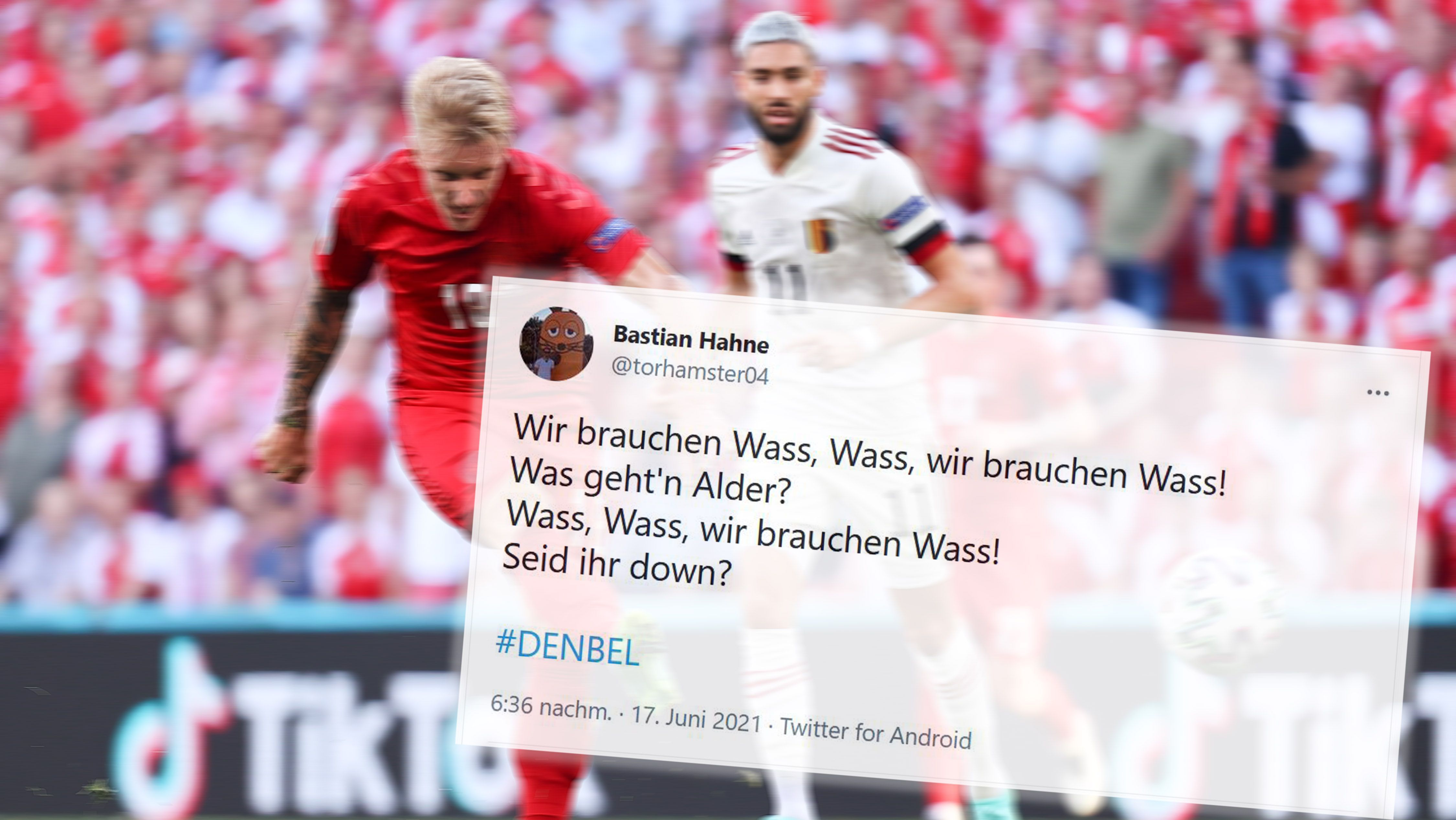 
                <strong>Wir brauchen Wass!</strong><br>
                Auf der rechten Seite überzeugte auch Daniel Wass, der bei einem User prompt für einen Ohrwurm sorgte. Das wollten wir euch natürlich nicht vorenthalten. Wass, Wass, wir brauchen...
              