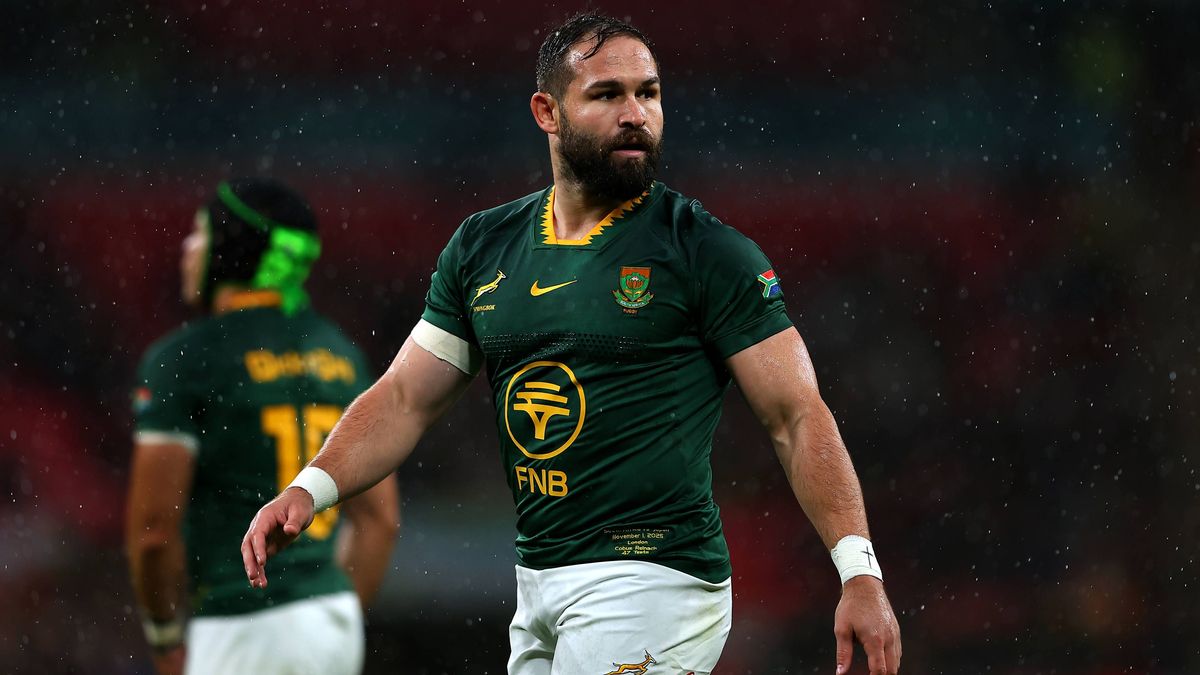 RECORD DATE NOT STATED 1st November 2025; Wembley, London, England; Quilter Nations Series Rugby, South Africa versus Japan; Cobus Reinach of South Africa PUBLICATIONxNOTxINxUK JohnxPatrickxFletcher