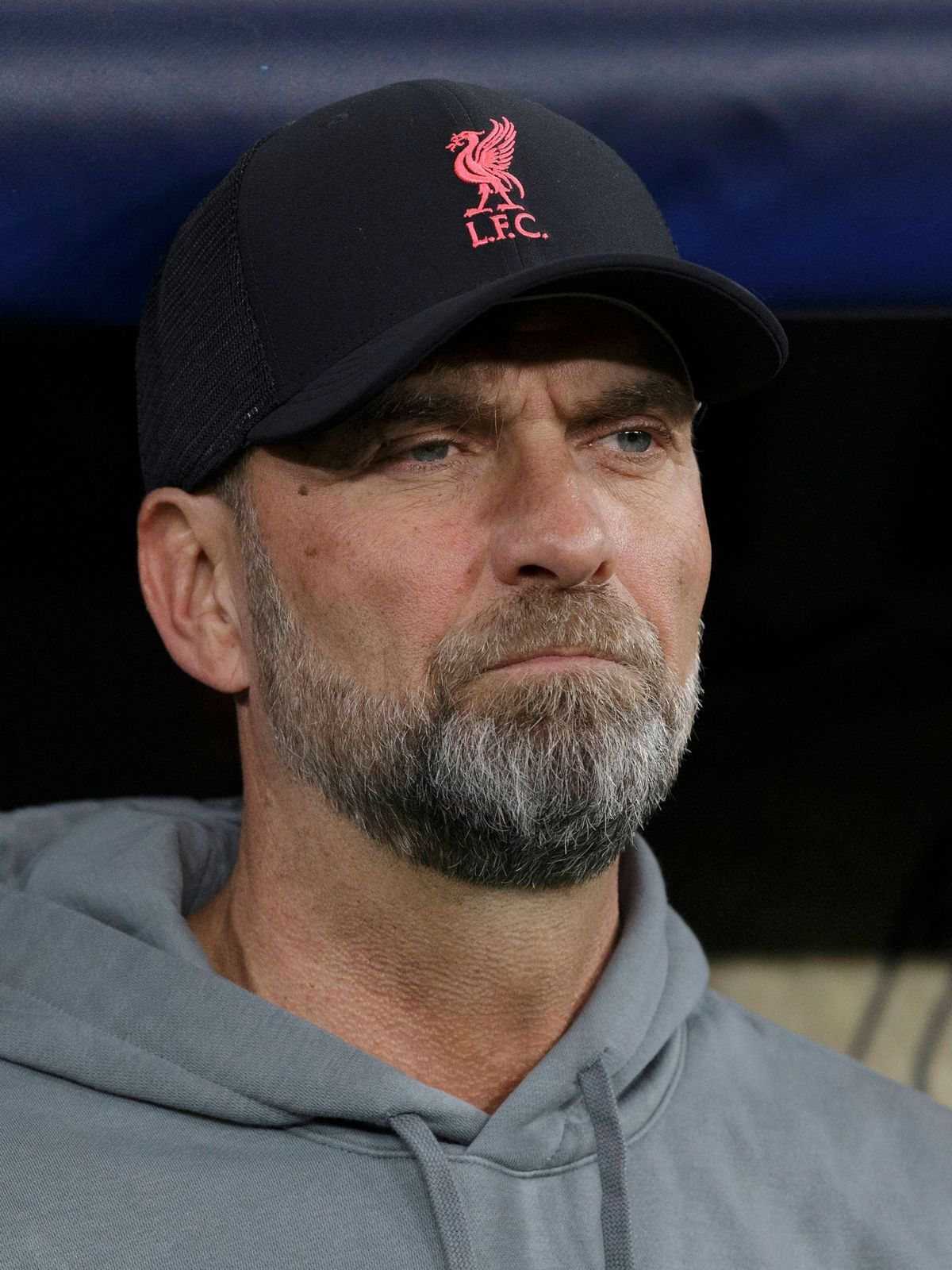 LA LIGA EA Sports - Real Madrid vs Liverpool MADRID,SPAIN - March 15:Liverpool head coach Jurgen Klopp during the Uefa Champions Leage 22 23 match between Real Madrid and Liverpool at Santiago Bern...