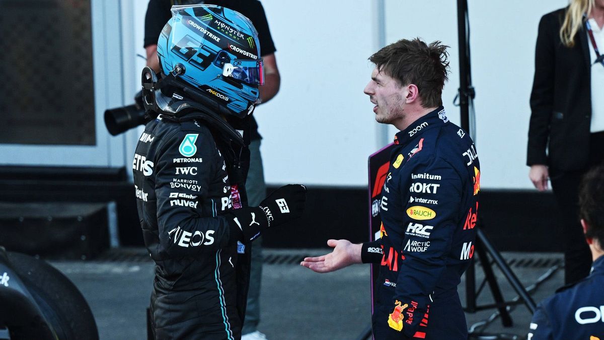 Max Verstappen knöpft sich George Russell nach dem Sprint vor