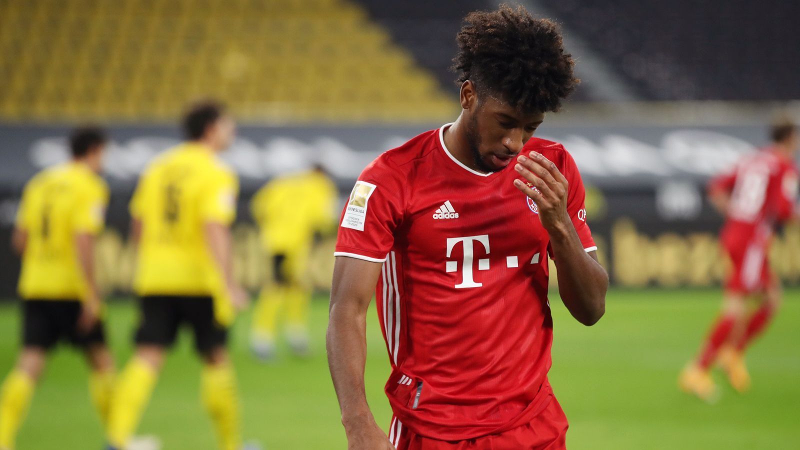 
                <strong>Kingsley Coman (FC Bayern München)</strong><br>
                Nicht so auffällig wie Gnabry, aber mit guter Leistung. Leitet den Treffer zum vermeintlichen 1:0 ein, der nicht gegeben wird. Trifft nach 50 Minuten den Pfosten, verpasst wenig später knapp das 3:1, als Bürki stark pariert. Je länger das Spiel dauert, umso besser wird Coman. ran-Note: 2
              