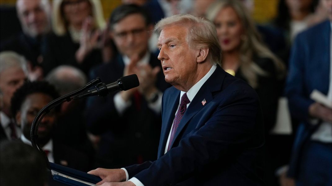 Donald Trump bei seiner Antrittsrede.