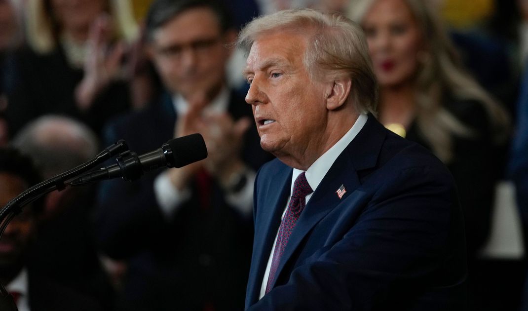 Donald Trump bei seiner Antrittsrede.