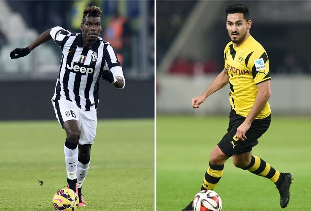 
                <strong>Paul Pogba vs. Ilkay Gündogan</strong><br>
                Paul Pogba gilt mit seinen 21 Jahren als eines der größten Talente auf seiner Position. Gündogan war vor seiner langen Verletzungspause der Dirigent des BVB und vor allem in der Königsklasse sehr stark. Kommt langsam wieder in Fahrt. Unentschieden: Juve 6:4 BVB.
              