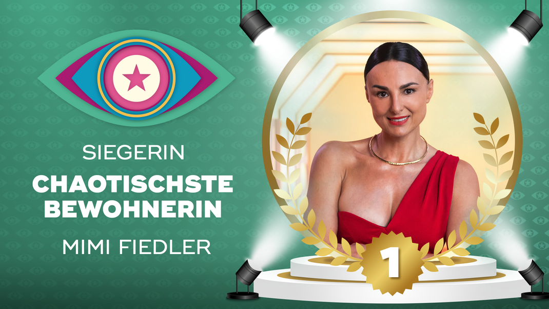 "Promi Big Brother" 2024 - Ihr habt gevotet: Mimi Fiedler war die chaotischste Bewohnerin im Container.