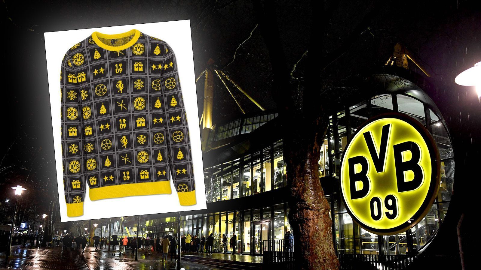 
                <strong>Borussia Dortmund</strong><br>
                Der Revier-Rivale aus Dortmund macht in diesem Jahr mit seinem Sweater auf Adventskalender. Allerdings kann man schon jedes Türchen im Vorfeld sehen. Da wurde das Konzept wohl nicht so ganz verstanden.
              