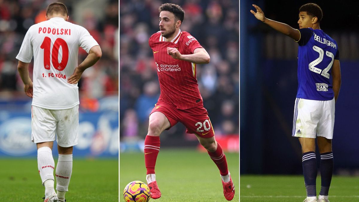 Rückennummer retired Podolski, Jota, Bellingham