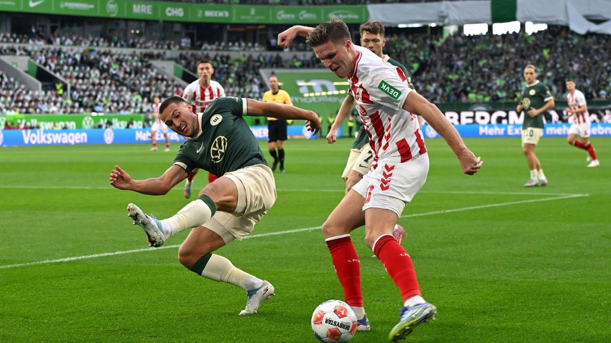Beim Juliäumsspiel in Wolfsburg waren die Kölner zu Gast