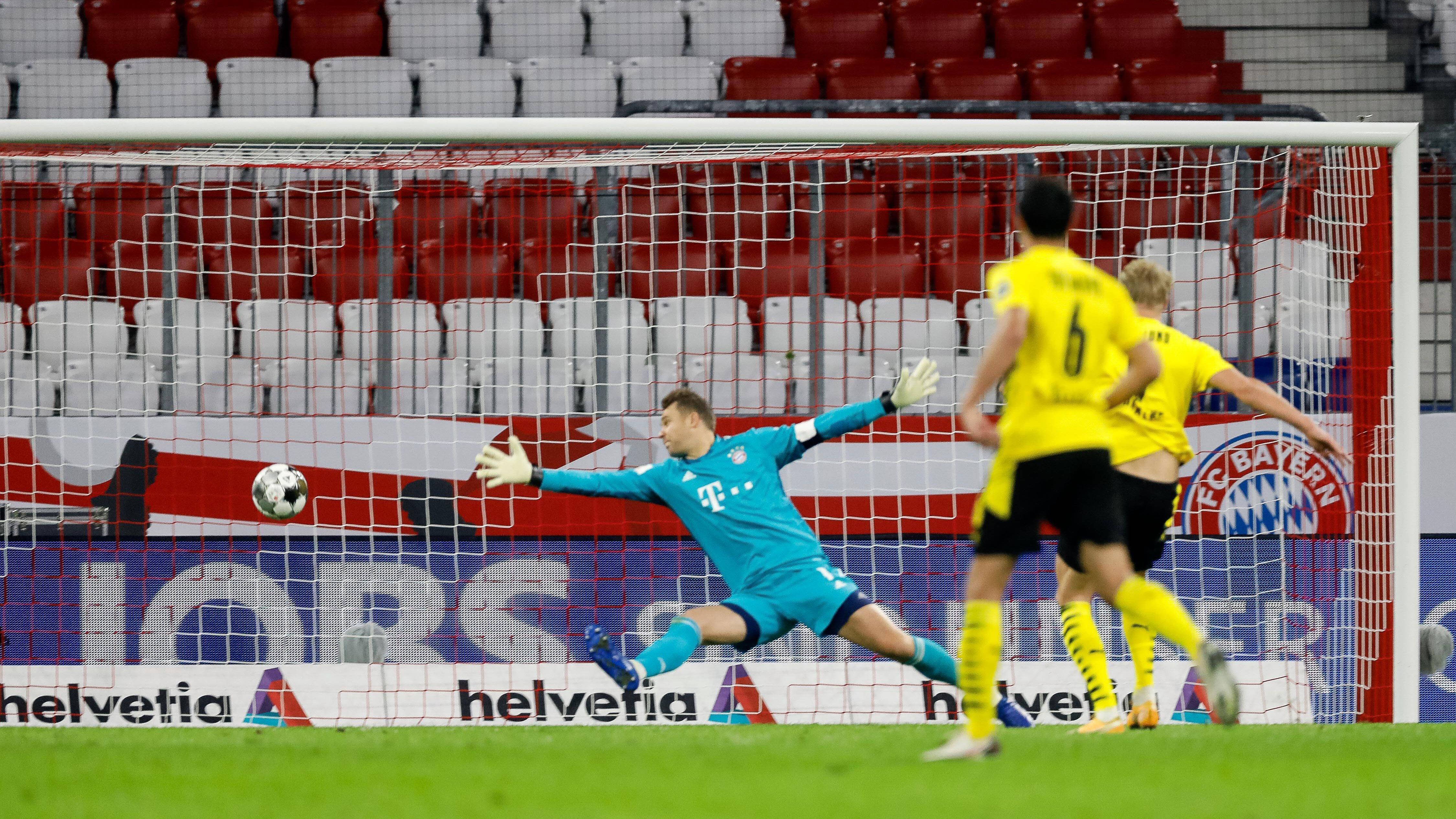 
                <strong>Tore satt</strong><br>
                Insgesamt fielen im Supercup 69 Treffer (ohne Elfmeterschießen), das entspricht einem Durchschnitt von rund 3,3 Treffern pro Partie. Das bislang torreichste Aufeinandertreffen entschied der BVB im Jahr 1989 gegen den FCB mit 4:3 für sich, lediglich das Duell zwischen Schalke 04 und Borussia Dortmund im Jahr 2011 endete nach 120 Minuten torlos.
              