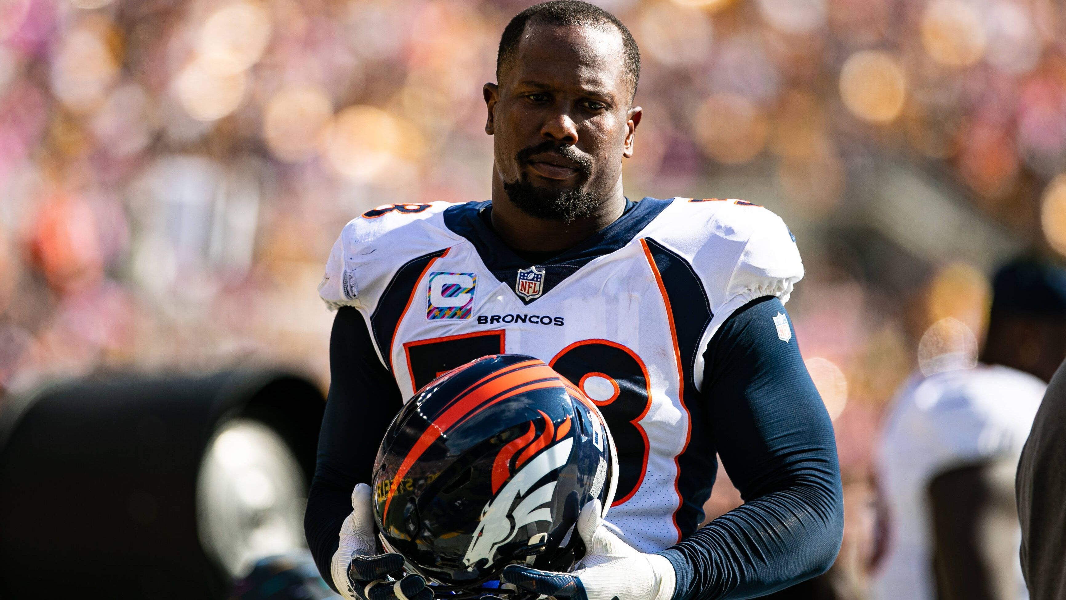 
                <strong>Von Miller (Linebacker)</strong><br>
                &#x2022; Altes Team: Denver Broncos - <br>&#x2022; Neues Team: Los Angeles Rams - <br>&#x2022; Gegenwert: Zweit- und Drittrundenpick im Draft 2022<br>
              