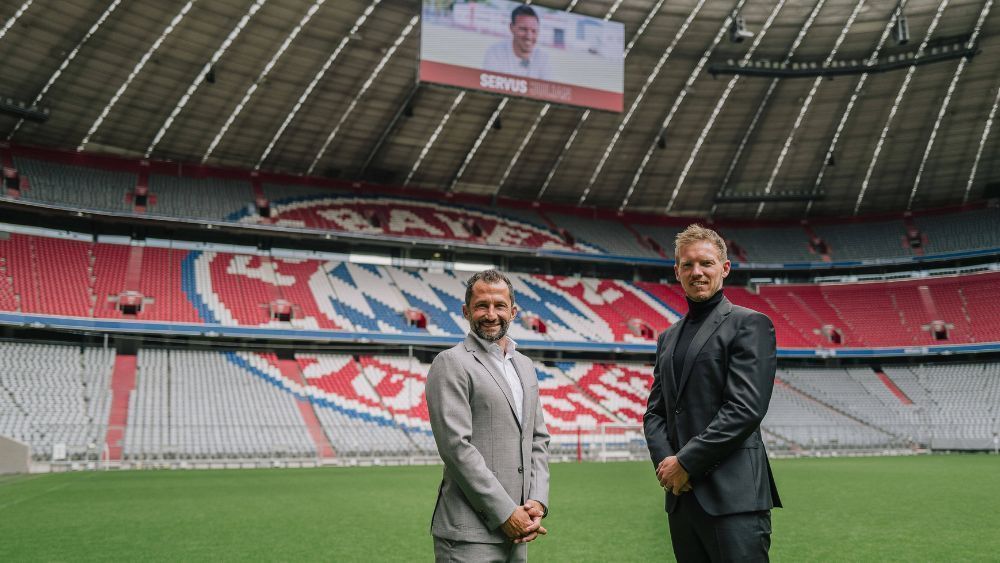 
                <strong>Salihamidzic macht Nagelsmann zum teuersten Trainer der Bayern-Geschichte</strong><br>
                Nach dem Abschied von Hansi Flick musste im Sommer 2021 eine neue Königslösung für die Bayern-Bank gefunden werden. Es wurde Julian Nagelsmann. Der blutjunge Star-Trainer kam für eine Rekordsumme von 25 Millionen Euro von RB Leipzig, wurde auch sofort mit einem rekordverdächtigen Fünfjahresvertrag ausgestattet. Angeblich schrieb man ihm acht Millionen Euro Jahresgehalt in den Vertrag.
              