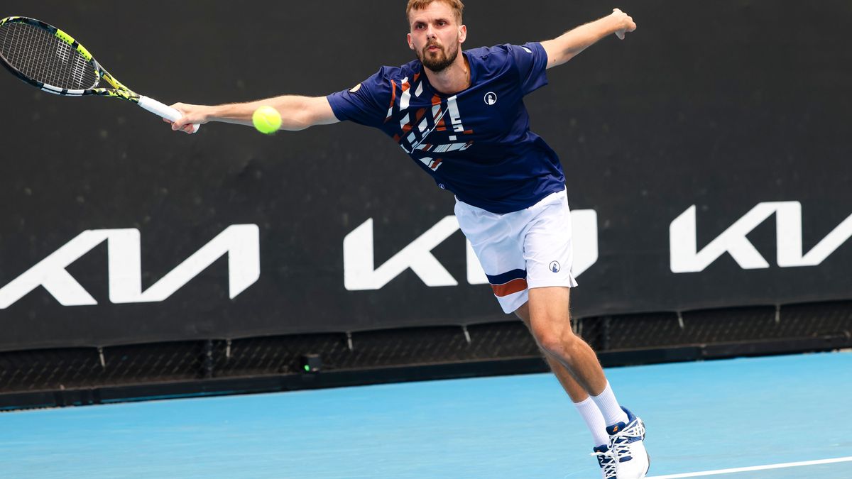 Der deutsche Tennisprofi Oscar Otte in Melbourne.